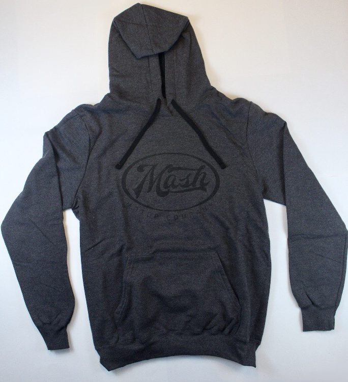 Black Hooded Sweatshirt with Mash Logo